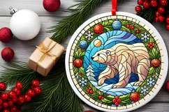 Round Christmass Ornament PNG Product Image 2