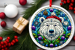 Round Christmass Ornament PNG Product Image 2