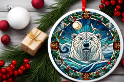 Round Christmass Ornament PNG Product Image 2