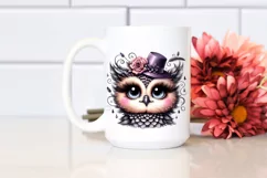 Funny Cute Owl Whimsical Watercolor Sublimation Product Image 2