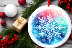 Round Christmass Ornament PNG Product Image 2