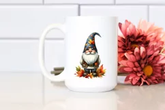 Autumn Gnome Watercolor PNG Product Image 2
