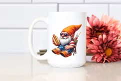 Gnome in Beach Wear Digital Painting Clipart Product Image 2