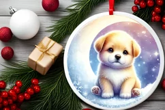 Winter Baby Puppy Sublimation PNG Product Image 2