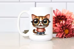 Expressive Cat with Big Eyes and Phishing Road Product Image 2
