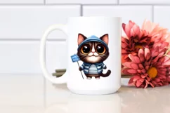 Expressive Cat with Big Eyes and Phishing Road Product Image 2