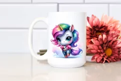 Modest Unicorn Dancing in Jeans PNG Product Image 2