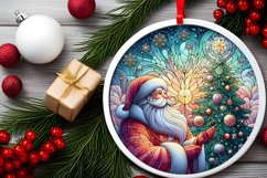 Round Christmas Ornament Sublimation|Clipart Product Image 1