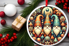 Round Christmass Ornament PNG Product Image 2