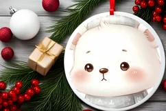 Digital Baby Polar Bear Sublimation PNG Product Image 2