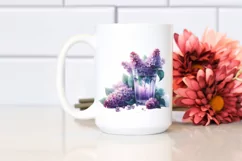 Watercolor Filled with Lilac | Sublimation | Clipart Product Image 2