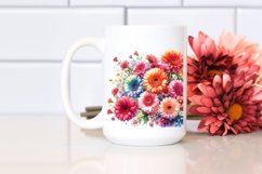 Vibrant Gerbera Watercolor PNG Product Image 2