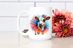 Colorful Tutu Cow PNG Product Image 2
