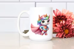 Colorful Hero Unicorn PNG Product Image 2