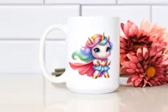 Colorful Hero Unicorn PNG Product Image 2