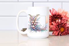 Abstract Pastel Shiny Foxglove Made of Material Product Image 3