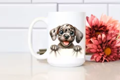 Cute Enthusiastic Watercolor Puppy Clipart Product Image 2