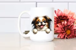Watercolor Funny Crazy Japanese Chin Product Image 2