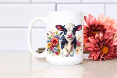 Colorful Baby Cow | Sublimation | Clipart Product Image 2