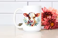 Colorful Baby Cow | Sublimation | Clipart Product Image 2