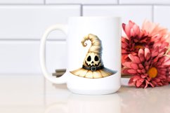 Funny Halloween Hat | Watercolor Clipart Product Image 2