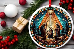 Round Christmas Ornament Sublimation|Clipart Product Image 1