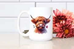 Cow Clipart of Silly Highland Cow Product Image 2