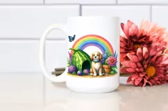 Watercolor Dog House with Vegetable | Sublimation | Clipart Product Image 2