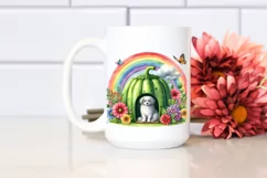 Watercolor Dog House with Vegetable | Sublimation | Clipart Product Image 2