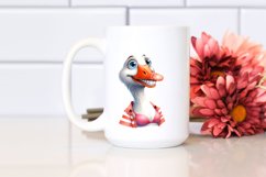 Funny Goose Portrait Beachwear Clipart Product Image 2