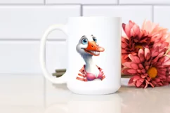 Funny Goose Portrait Beachwear Clipart Product Image 2
