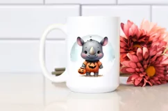 Digital Painting Baby Rhino PNG Product Image 2