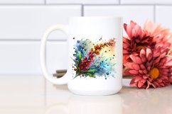 Colorful Stained Snapdragon Watercolor Clipart Product Image 2