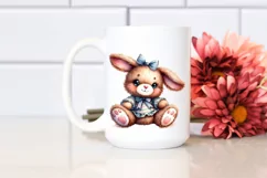 Colorful Baby Plush Bunny | Sublimation | Clipart Product Image 2
