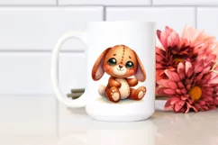 Colorful Baby Plush Bunny | Sublimation | Clipart Product Image 2
