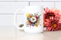 Golden Daisy Bouquet | Sublimation | Clipart Product Image 2
