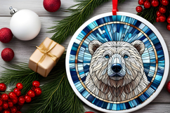 Round Christmass Ornament PNG Product Image 2