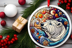 Round Christmass Ornament PNG Product Image 2