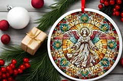 Round Christmas Ornament Sublimation|Clipart Product Image 1