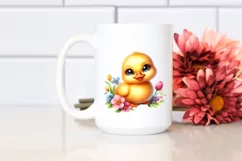 Colorful Smiling Duckling with Big Eyes | Sublimation | Product Image 2