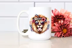 Washed Lion Sunglasses Tongue | Clipart Product Image 2