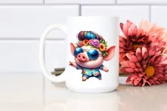 funny Baby Pig Dancing PNG Product Image 2
