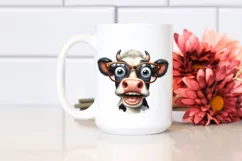 Cow Clipart of Playful Cow with es Product Image 2