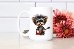 Rock Star Yorkipoo with Big Eyes | Sublimation | Clipart Product Image 2