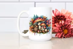 Wooden Stained Mushroom PNG Product Image 2