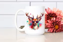 Colorful Deer Sunglasses Sticker | Clipart Product Image 2