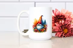 Autumn Gnome Watercolor PNG Product Image 2