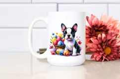 Cute Colorful Boston Terrier | Sublimation | Clipart Product Image 2
