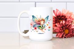 Small Cute Fairy Tumbling with Petals | Sublimation | Product Image 2