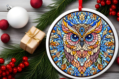 Round Christmass Ornament PNG Product Image 2